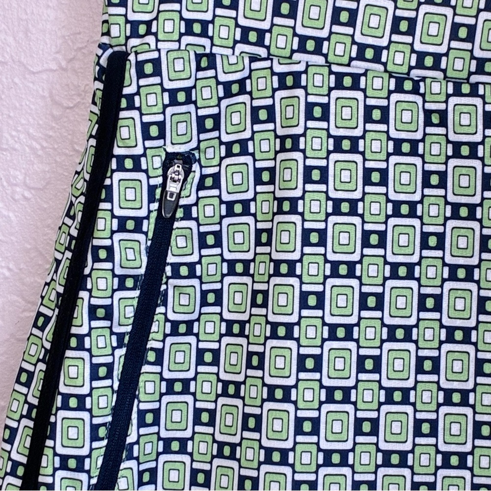 Bette & Court Tennis Skort Womens Large Pull On Zip Pockets Geometric Golf - Picture 4 of 9